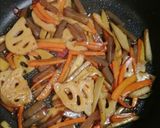 根菜のきんぴら作り方3写真