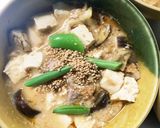 レンジ豚こま豆乳de坦々麺味麻婆豆腐茄子作り方21写真