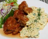 超簡単！甘辛チキン南蛮！タルタル添え！作り方9写真