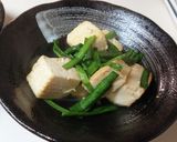 ニラ豆腐の玉子餡掛け作り方4写真