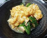 ニラ豆腐の玉子餡掛け作り方5写真