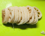 つみれ用鶏肉で！れんこんの甘辛はさみ焼き作り方2写真