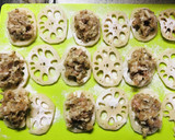 つみれ用鶏肉で！れんこんの甘辛はさみ焼き作り方5写真