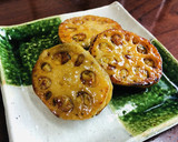 つみれ用鶏肉で！れんこんの甘辛はさみ焼き作り方11写真