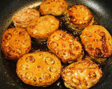 つみれ用鶏肉で！れんこんの甘辛はさみ焼き作り方10写真
