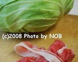 生トマトのミートソースと茹でキャベツ作り方1写真