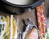 菊池水田ごぼうと焼き鮭の炊き込みご飯作り方1写真