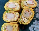 卵焼き カニカマ 簡単 きれい作り方4写真