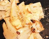竹の子チーズ海苔パスタ作り方4写真
