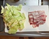 豚バラキャベツ炒め作り方1写真