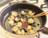 あさりのトマトクリームシチューパスタ作り方5写真