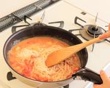 あさりのトマトクリームシチューパスタ作り方7写真