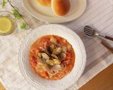 あさりのトマトクリームシチューパスタ作り方8写真