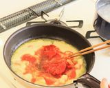 あさりのトマトクリームシチューパスタ作り方6写真