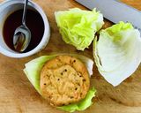 モス風がんもどきの菜つみバーガー作り方2写真
