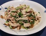 レンジde蒸し鶏とザーサイ青紫蘇サラダ作り方9写真
