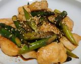 簡単!鶏ささみとピーマンのごま味噌炒め♪作り方5写真
