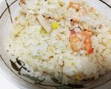 昨夜の夜食カップ麺残りスープで作るピラフ作り方6写真