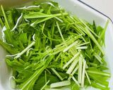 先に切れば簡単・水菜とツナのサラダ作り方2写真