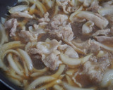 10分で簡単！豚こま・大葉の卵とじ丼♪作り方2写真