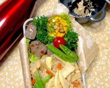 かぼちゃと春菊のサラダ 作り方7写真
