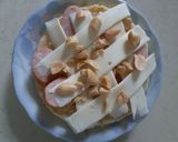 こんがり🥜のせ♪ウインナチーズトースト作り方3写真