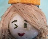 キャラ弁＊エノキでワンレングスの女の子作り方7写真