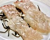 伊勢湾釣りひらめの藻塩と昆布締め作り方4写真