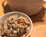 お鍋ひとつで☆ひじき豆の炊き込みごはん作り方11写真