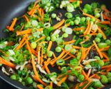 春の炒り豆腐♪うすいえんどう豆入り♪作り方5写真