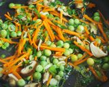 春の炒り豆腐♪うすいえんどう豆入り♪作り方6写真