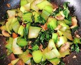 10分以下☆青梗菜とマッシュルームの副菜作り方4写真