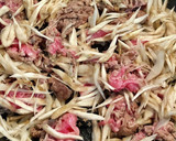 牛肉とごぼうの簡単炊き込みご飯作り方2写真
