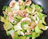 10分以下☆青梗菜とマッシュルームの副菜作り方3写真