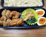 ニンニク醤油唐揚げ弁当(おやじのお弁当)作り方3写真