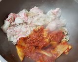 ピリ辛キムチチゲ~김치찌개作り方2写真