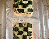 海苔とチーズの市松模様トースト作り方9写真