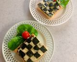 海苔とチーズの市松模様トースト作り方10写真