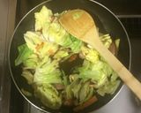 超簡単☆濃厚!からしマヨネーズ焼きそば♫作り方5写真
