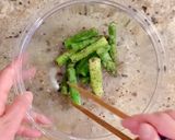 【家つま】アスパラの胡麻ゆかり♪作り方3写真