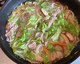 豚ばらとキャベツのうどん作り方3写真