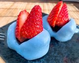 青いイチゴ大福〜バタフライピーティー〜作り方14写真