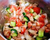カクテルサラダの冷製パスタ作り方3写真