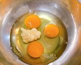 副菜・玉子と小松菜カレーオーロラソース作り方4写真