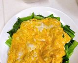 副菜・玉子と小松菜カレーオーロラソース作り方6写真