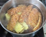パイナップルの皮煮汁で作る愛玉ゼリー作り方2写真