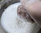 パイナップルの皮煮汁で作る愛玉ゼリー作り方3写真
