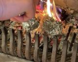 簡単♡暖炉で焼くじゃがいも作り方2写真