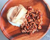 チャーシューひき肉ライス作り方7写真