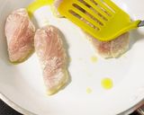 スズキのポワレ、味ポンバターで。作り方3写真